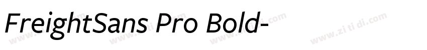 FreightSans Pro Bold字体转换
